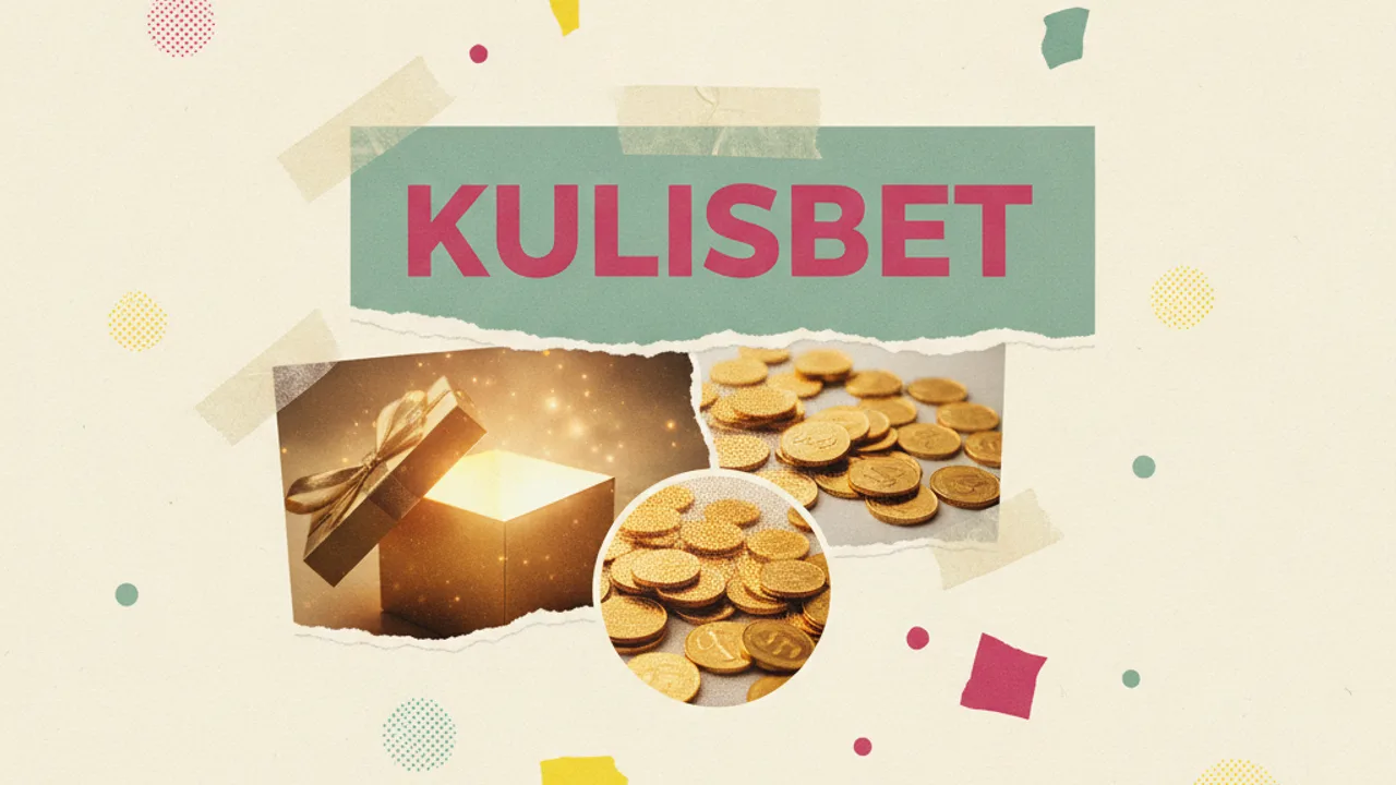 Hediye kutusu ve altın para kolajı